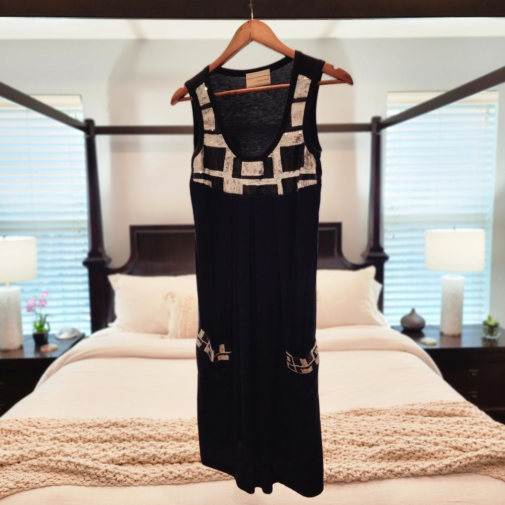 Carrie Allen Black Sequin Dress